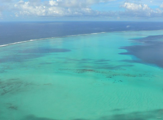 21- Le sud-est du lagon pres du motu aux oiseaux 